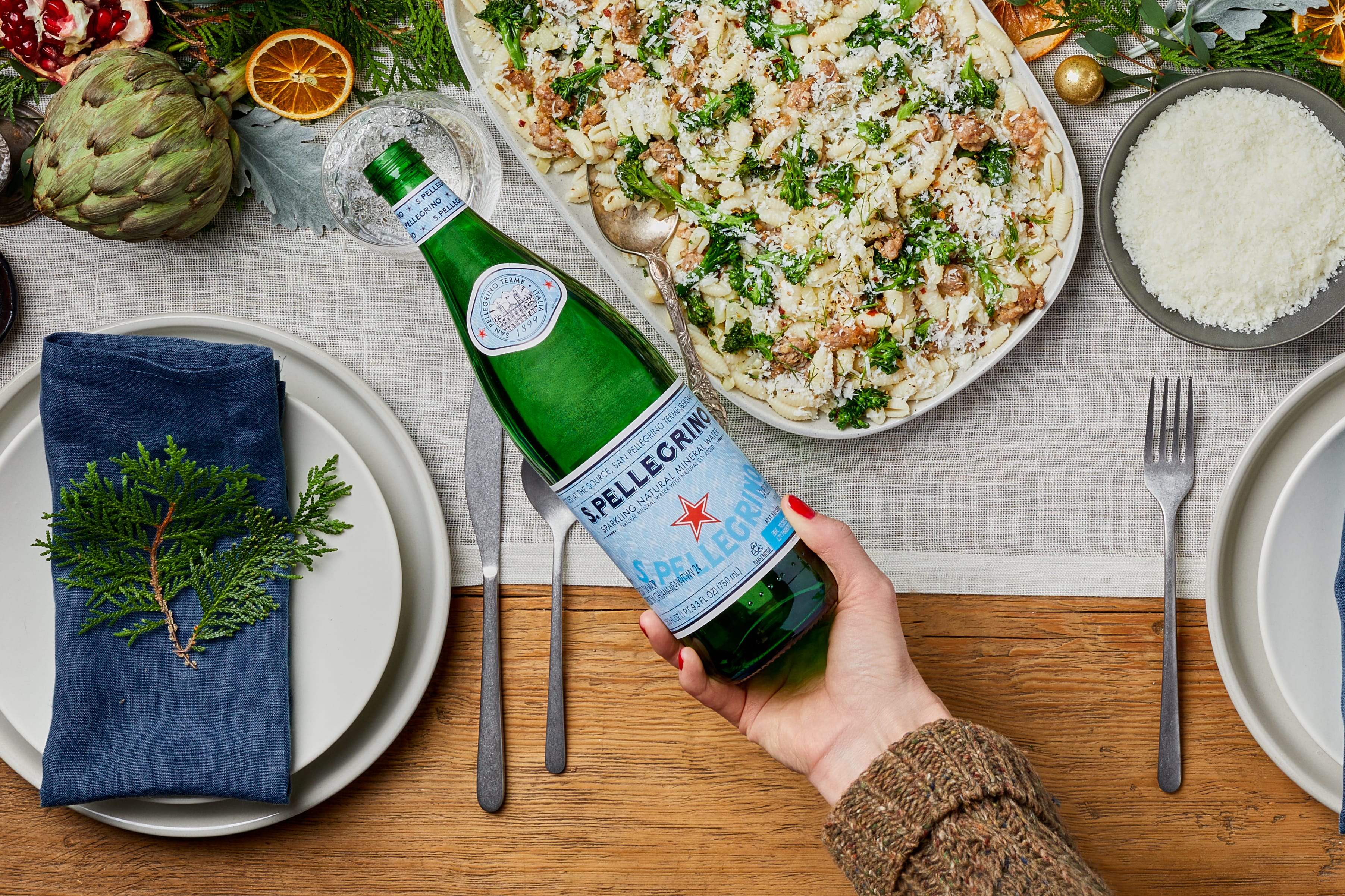 S.Pellegrino Presents Taste of Tucci: Gnocchetti Sardi con Salsiccia e Broccolini