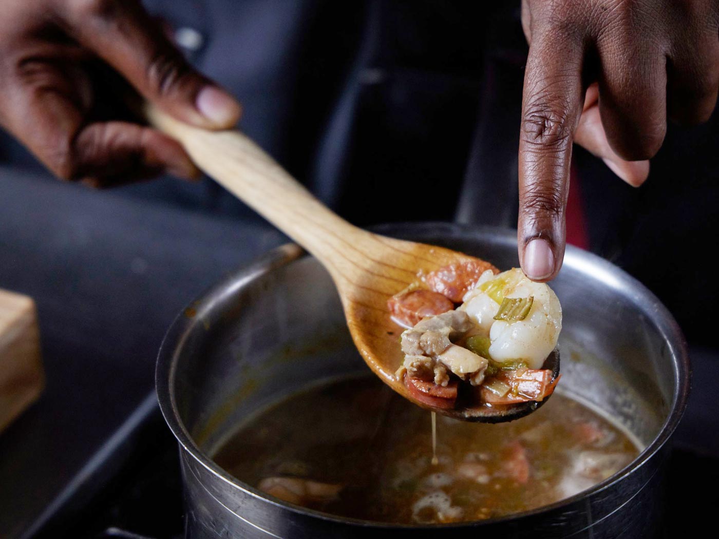 Chef Tiffany Derry's Seafood Gumbo & Cast Iron Cornbread