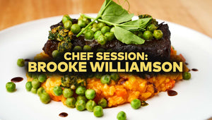 Braised Short Ribs with Carrot Risotto & Lemon Buttered Peas Cover